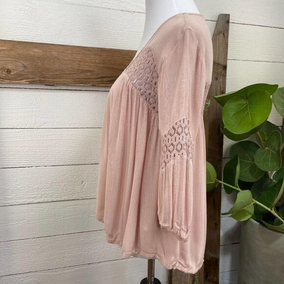 O’Neill Tunic Blouse Scoop Neck Long Sleeve XS - Picture 4 of 8